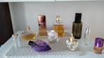 10 flacons vides : Lolita Lempick, Esprit, ..., Bouteille de parfum, Comme neuf, Enlèvement ou Envoi