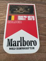 Sticker Marlboro F1 Zolder 1978, Comme neuf, Enlèvement ou Envoi