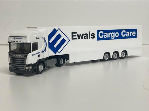 Herpa Scania R13 EWALS Cargo Care 1/87, Hobby en Vrije tijd, Modelauto's | 1:87, Zo goed als nieuw, Bus of Vrachtwagen, Herpa