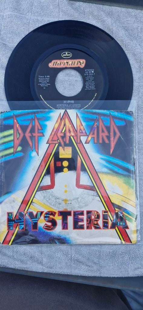45 t plaat Def Leppard "Hysteria", Ophalen of Verzenden, Gebruikt