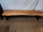 Eetkamerbank massief acacia hout (outlet), Huis en Inrichting, Ophalen, Nieuw, 125 cm of meer, Rechthoekig