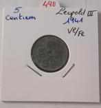 Leopold III - 5 centimes 1941 Vl/Fr in prachtige staat, Verzenden
