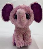 Ty Beanie Boos Eva Olifant glitterogen pluche knuffel 15 cm, Kinderen en Baby's, Speelgoed | Knuffels en Pluche, Verzenden, Zo goed als nieuw