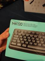 Combo clavier et souris logitech MK120 neuf en parfait état, Ophalen of Verzenden, Ergonomisch, LOGITECH, Bedraad