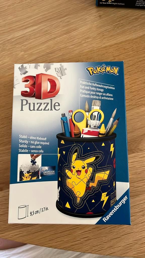 Pennehouden Pokémon, 3D puzzel! Compleet!, Kinderen en Baby's, Speelgoed | Educatief en Creatief, Zo goed als nieuw, Ophalen of Verzenden