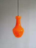Vintage oranje opaline hanglamp, Italië, 1960, Ophalen of Verzenden