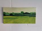 Bedreigd landschap - Acryl op doek 20x40cm, Ophalen of Verzenden