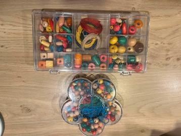 Kralenset parelset hout vintage beschikbaar voor biedingen