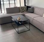 Zwarte stalen salontafel van Nibema meubelen, Ophalen, Zo goed als nieuw