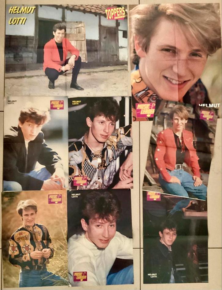 8 Posters HELMUT LOTTI 🎶🎙️✂️, Verzamelen, Posters, Zo goed als nieuw, Muziek, A1 t/m A3, Overige vormen, Verzenden