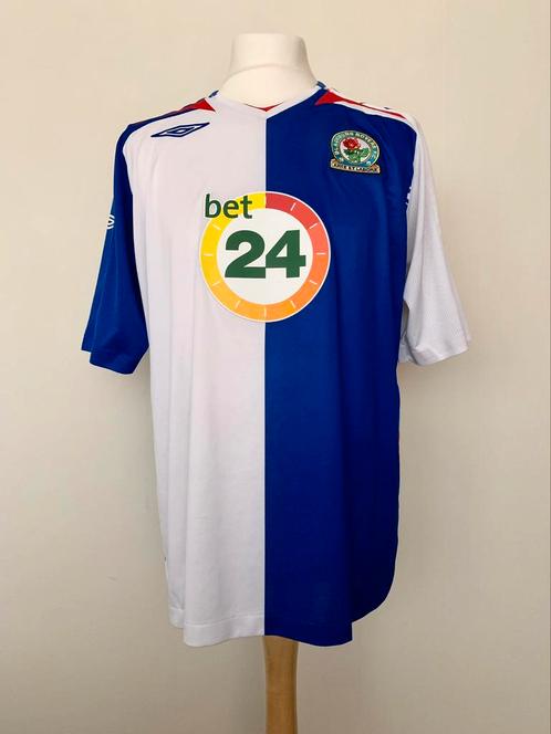 Blackburn Rovers Football Club 2007-2008 Home Umbro shirt, Sport en Fitness, Voetbal, Gebruikt, Shirt, Maat XL