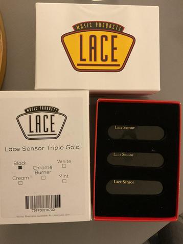 Set lace sensor gold black 