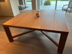 Bruine eiken tafel 180cm x 180cm, Huis en Inrichting, Tafels | Eettafels, Ophalen, Gebruikt, 150 tot 200 cm, Vijf personen of meer