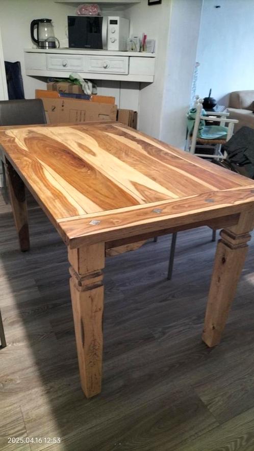 Tafel in massief palissander hout., Huis en Inrichting, Tafels | Eettafels, Zo goed als nieuw, Ophalen