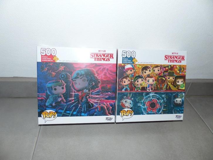 2 puzzels van Funko Pops - Stranger Things - 500 stuks, Hobby en Vrije tijd, Denksport en Puzzels, Nieuw, Legpuzzel, 500 t/m 1500 stukjes