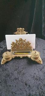 Prachtige antieke inktpothouder/ bureauset, Antiek en Kunst, Antiek | Kantoor en Zakelijk, Ophalen