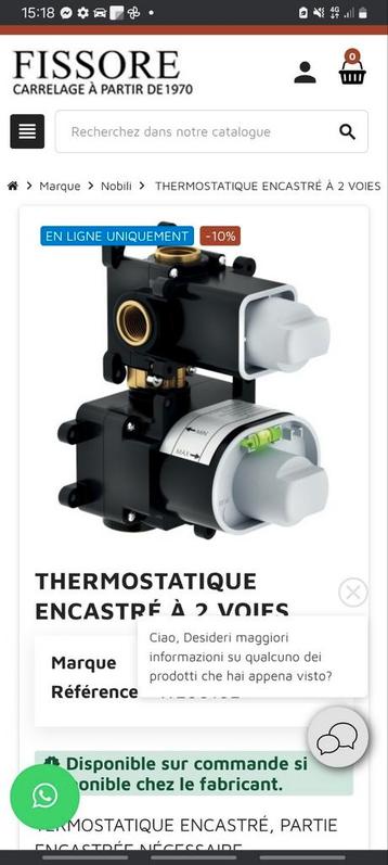 Pompes a eau thermostatique encastré à 2 voies, Enlèvement ou Envoi, Neuf, Électrique, Pompe d'arrosage