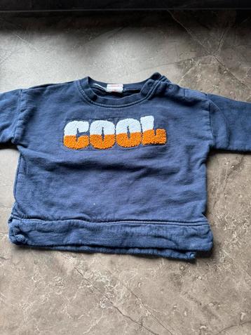 Sweater met opschrift - maat 68 - HEMA beschikbaar voor biedingen