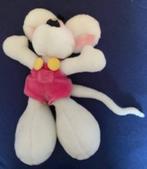 Peluche Diddl en salopette rose, Autres types, Utilisé, Enlèvement ou Envoi