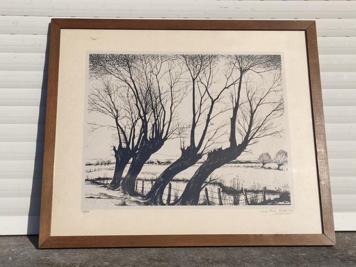 Lithographie signe Jos Fred smith, Antiek en Kunst, Kunst | Litho's en Zeefdrukken, Ophalen of Verzenden