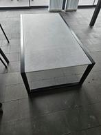 Design salontafel zwart met keramische tegel., Ophalen, Zo goed als nieuw