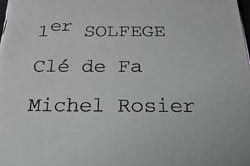 Michel Rosier 1 Solfège en clé de Fa beschikbaar voor biedingen