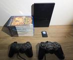 Playstation 2 + 2 Controllers + 8 Games + 1 Memory Card, Games en Spelcomputers, Spelcomputers | Sony PlayStation 2, Gebruikt