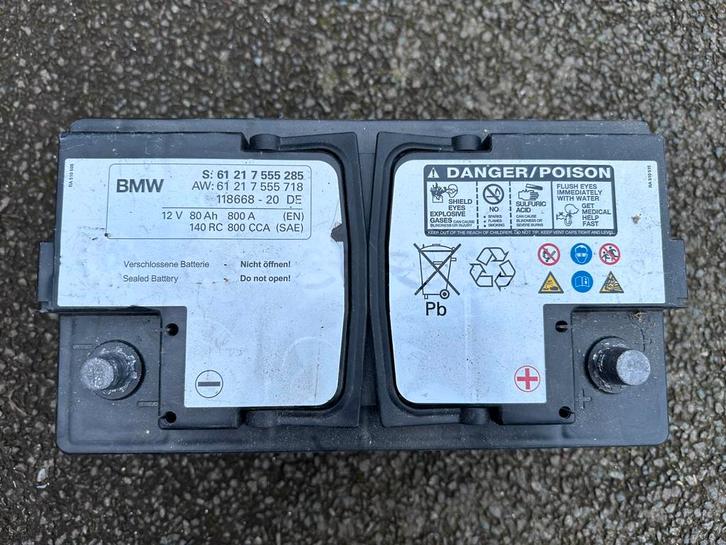 BMW Accu 12V 80Ah 800A – Origineel – Zeer goede staat, Auto-onderdelen, Accu's en Toebehoren, Ophalen