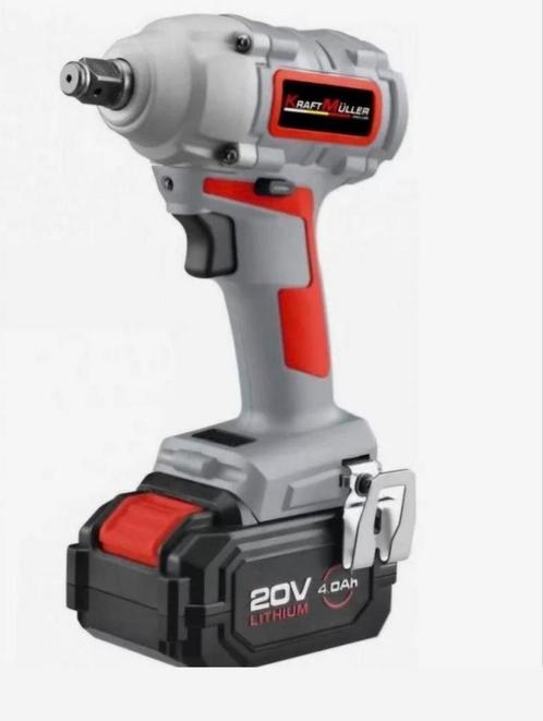 Professionele slagmoersleutel 633nm 2x accu + led, Doe-het-zelf en Bouw, Gereedschap | Boormachines, Nieuw, Ophalen of Verzenden