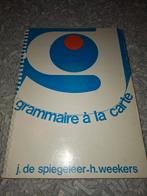 Grammaire à la carte, Boeken, Ophalen of Verzenden