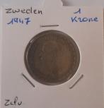 Suède 1 couronne 1947 en argent, Envoi