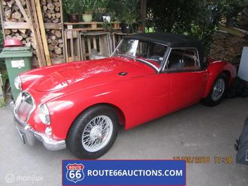 MG MGA Cabriolet 1959 | Route 66 auctions, Rouge, Achat, Entreprise, Cabriolet
