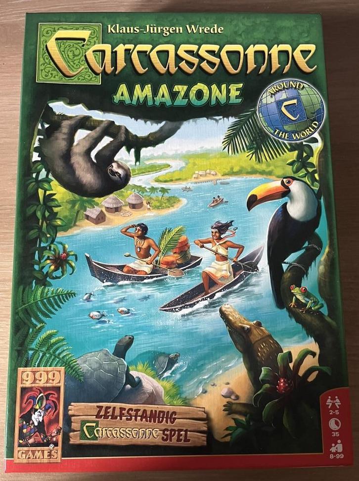 Carcassonne: Amazon - Op zichzelf staand spel, Hobby en Vrije tijd, Gezelschapsspellen | Kaartspellen, Zo goed als nieuw, Een of twee spelers