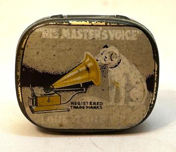 his masters voice naaldendoosje platenspeler grammofoon beschikbaar voor biedingen