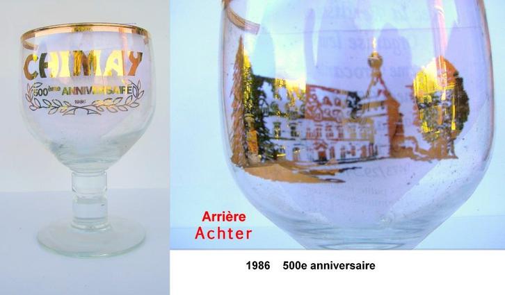 CHIMAY „500th Anniversary” ZEER ZELDZAAM, Verzamelen, Biermerken, Zo goed als nieuw, Glas of Glazen, Ophalen of Verzenden