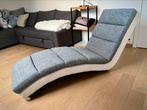 Relax ligzetel chaise longue stof/kunstleder, Huis en Inrichting, Zetels | Zetels en Chaises Longues, Ophalen, Zo goed als nieuw