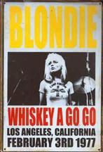 Metalen rusty-old vintage look wandplaat Blondie, Ophalen of Verzenden, Nieuw