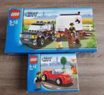 LEGO City 4WD met Paardentrailer + LEGO City Sportwagen, Kinderen en Baby's, Ophalen of Verzenden, Zo goed als nieuw, Complete set
