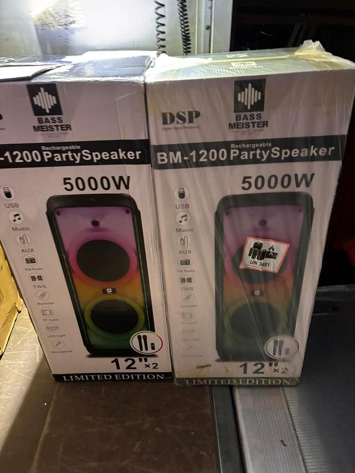 Bass Meister BM-1200 Party Speaker, Audio, Tv en Foto, Luidsprekerboxen, Nieuw, Ophalen