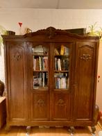 antieke vitrinekast of boekenkast, Ophalen, Glas, 150 tot 200 cm, 150 tot 200 cm