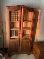 Tijdelijke buitenkans!! Boekenkast of vitrinekast, Ophalen, Met deur(en), Rustiek, Eikenhout