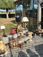 Gewei lampen tafel lamp, Antiek en Kunst, Ophalen of Verzenden