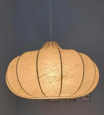 Vintage cocoonlamp hanglamp Goldkant jaren 60 beschikbaar voor biedingen