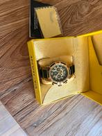 Invicta horloge, Handtassen en Accessoires, Horloges | Heren, Ophalen, Zo goed als nieuw, Goud