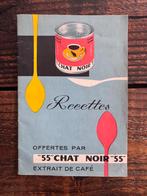 Zwarte kat koffie reclame boekje uit 1955 geen emaille bord, Ophalen, Zo goed als nieuw, Gebruiksvoorwerp
