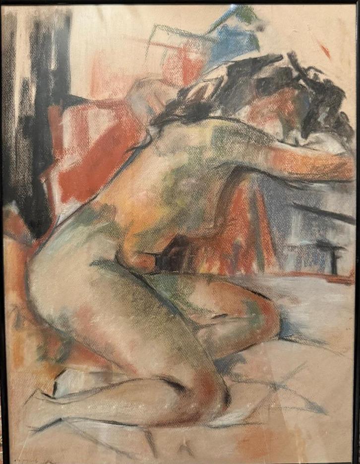 Origineel werk Nic Jonk (Amsterdamse school), Antiek en Kunst, Kunst | Schilderijen | Klassiek, Ophalen