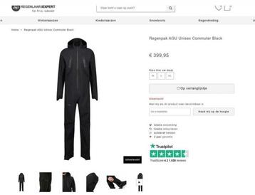 AGU COMMUTER SUIT BLACK maat L beschikbaar voor biedingen