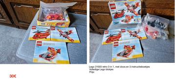LEGO verschillende dozen ,twee retro lego. beschikbaar voor biedingen
