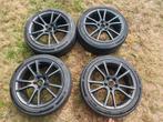 Aluminium velgen met banden, Auto-onderdelen, Banden en Velgen, Ophalen, 18 inch, Band(en), Zomerbanden