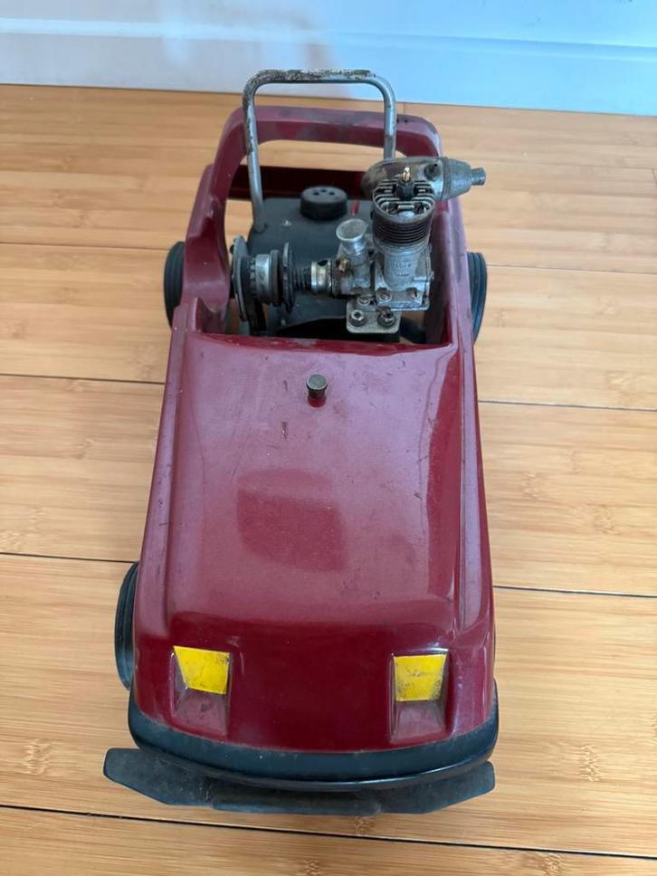 Vintage thermische RC-auto — nitro-motor — collectie, Antiek en Kunst, Antiek | Speelgoed, Ophalen of Verzenden
